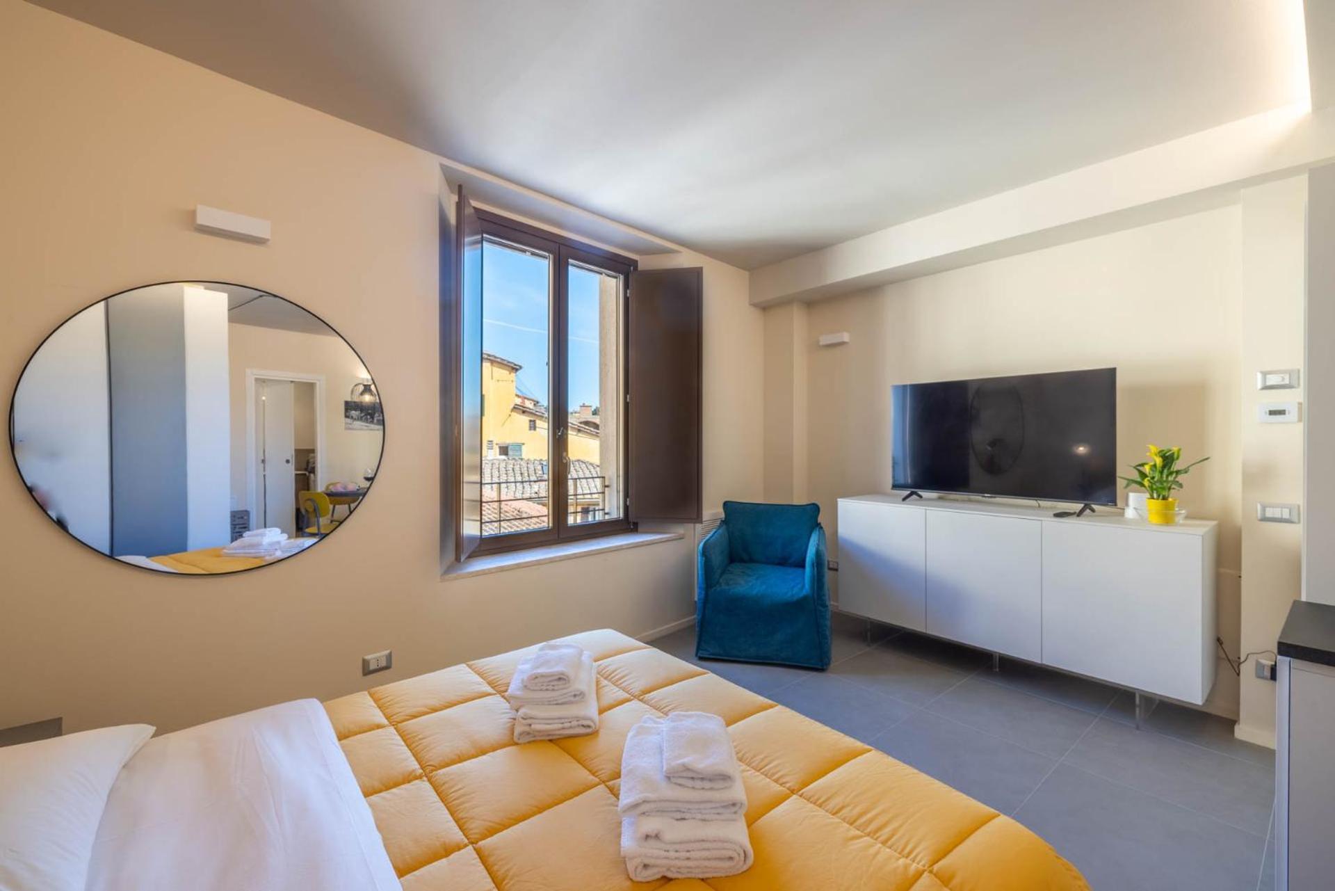 Ampio Monolocale Nel Centro Storico Di Siena Apartment Luaran gambar